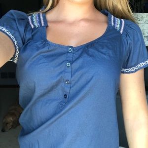 Navy American eagle top